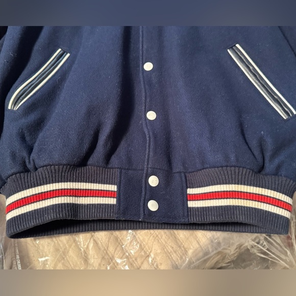 Roots 2004 Olympics Blue and Black Bomber Jacket - Picture 7 of 16